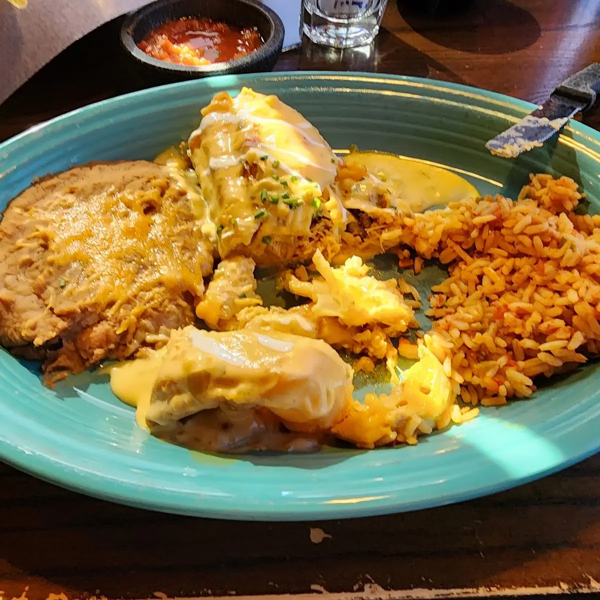 Pulled Chicken Chimichanga Dinner