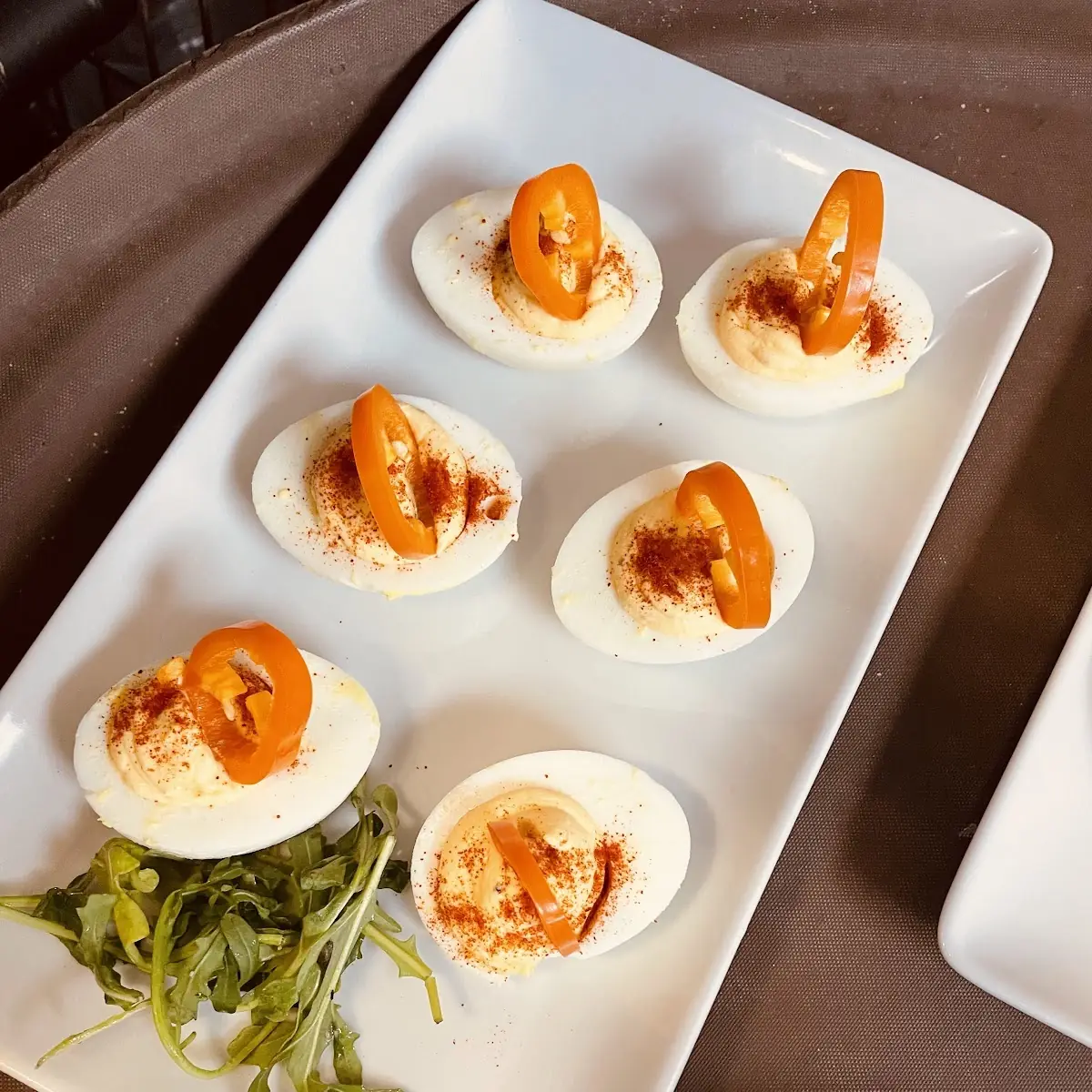 Sweet Bell Deviled Eggs