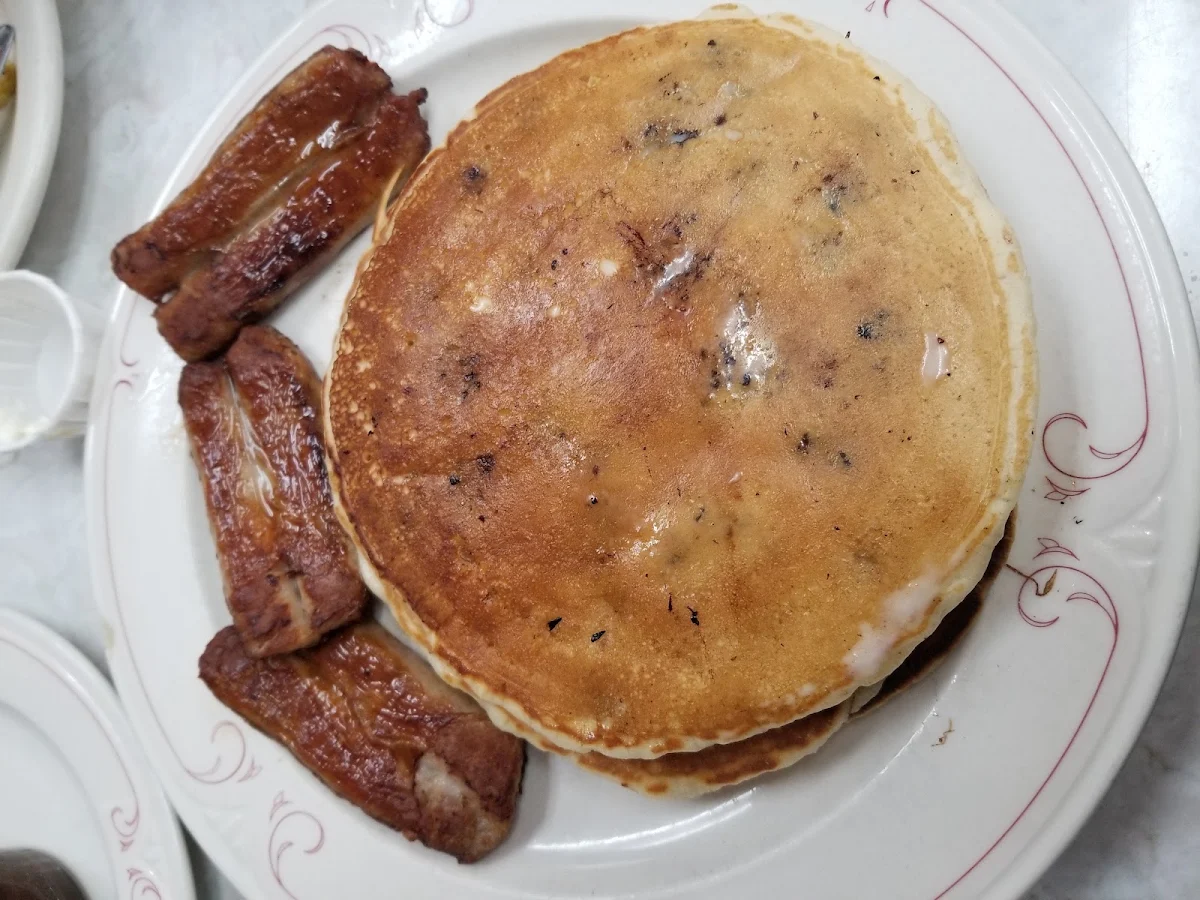 Blueberry Pancakes and Sausage