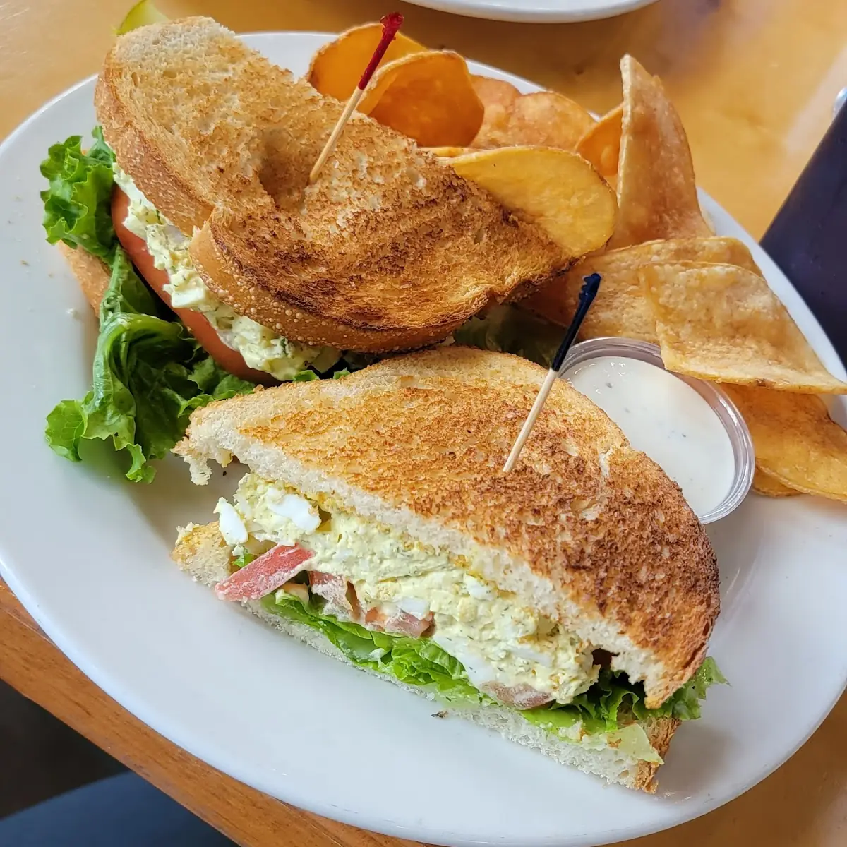 Egg Potato Salad Sandwiches