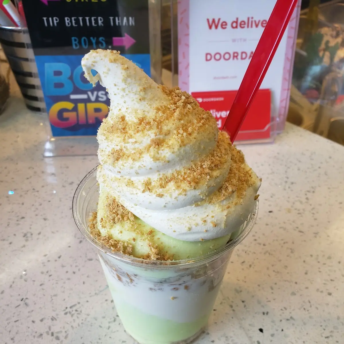 Key Lime Custard Sundae