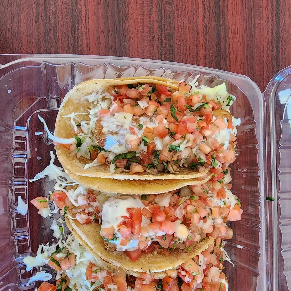 Beef Taco Enchilada Tostada