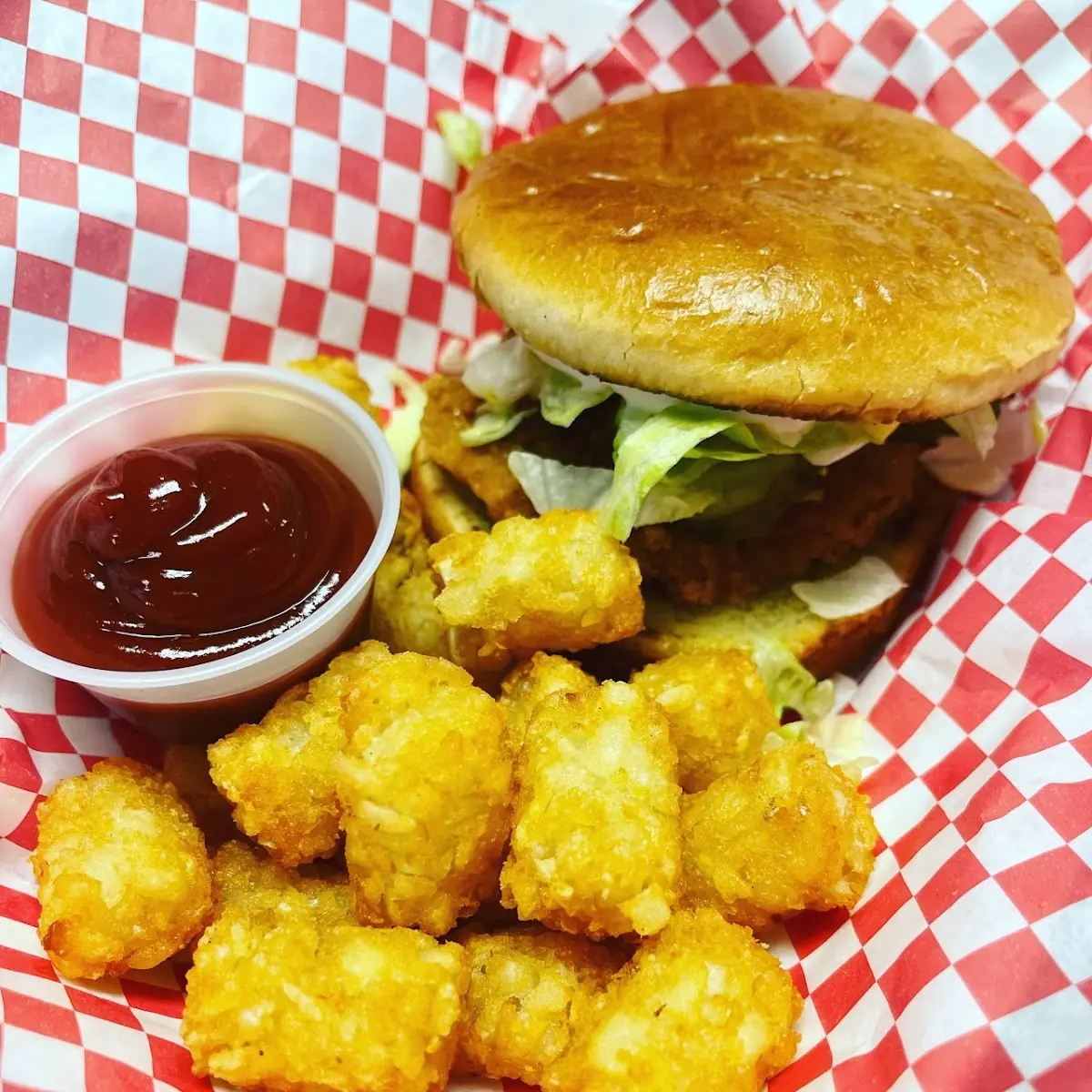 Crispy Chicken and Tots