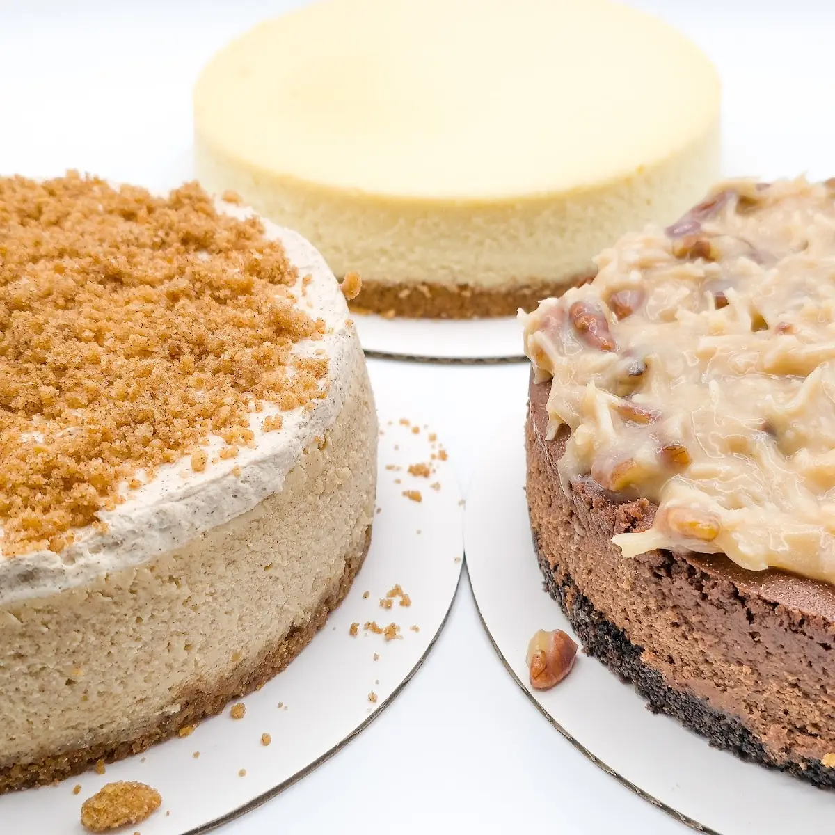 German Chocolate and White Chocolate Raspberry Cheesecake