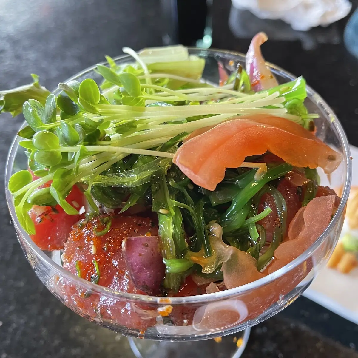 Salmon Skin Salad