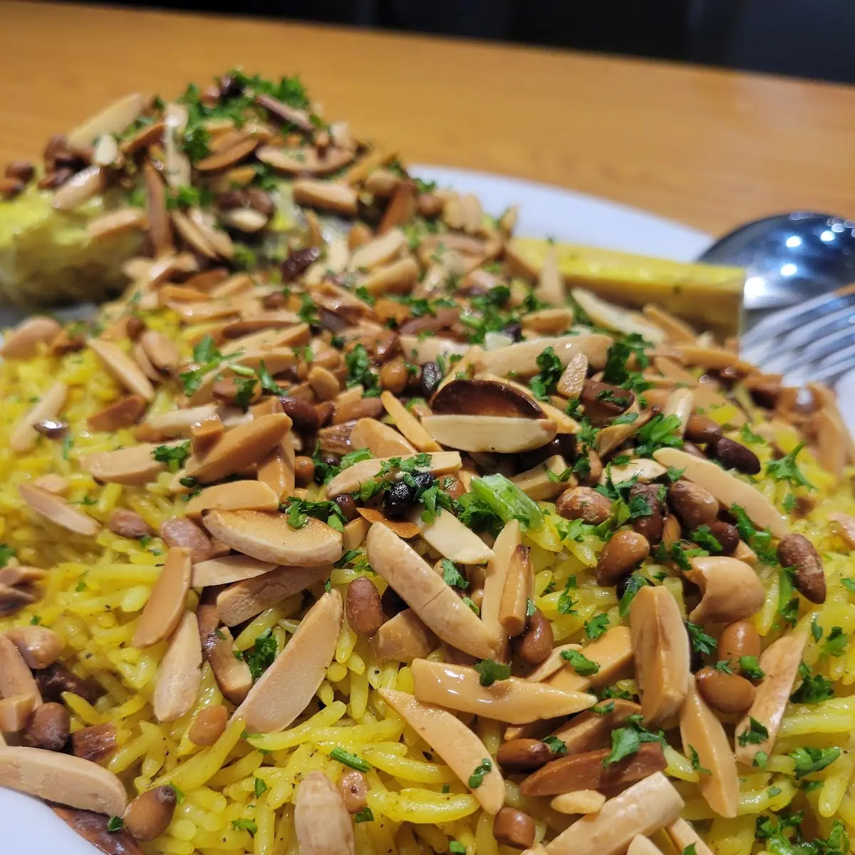 Mansaf - Almonds and Pine Nuts