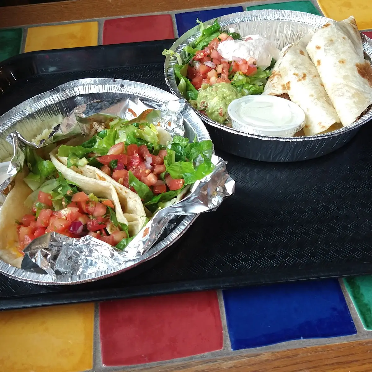 Chicken Soft Tacos & Quesole