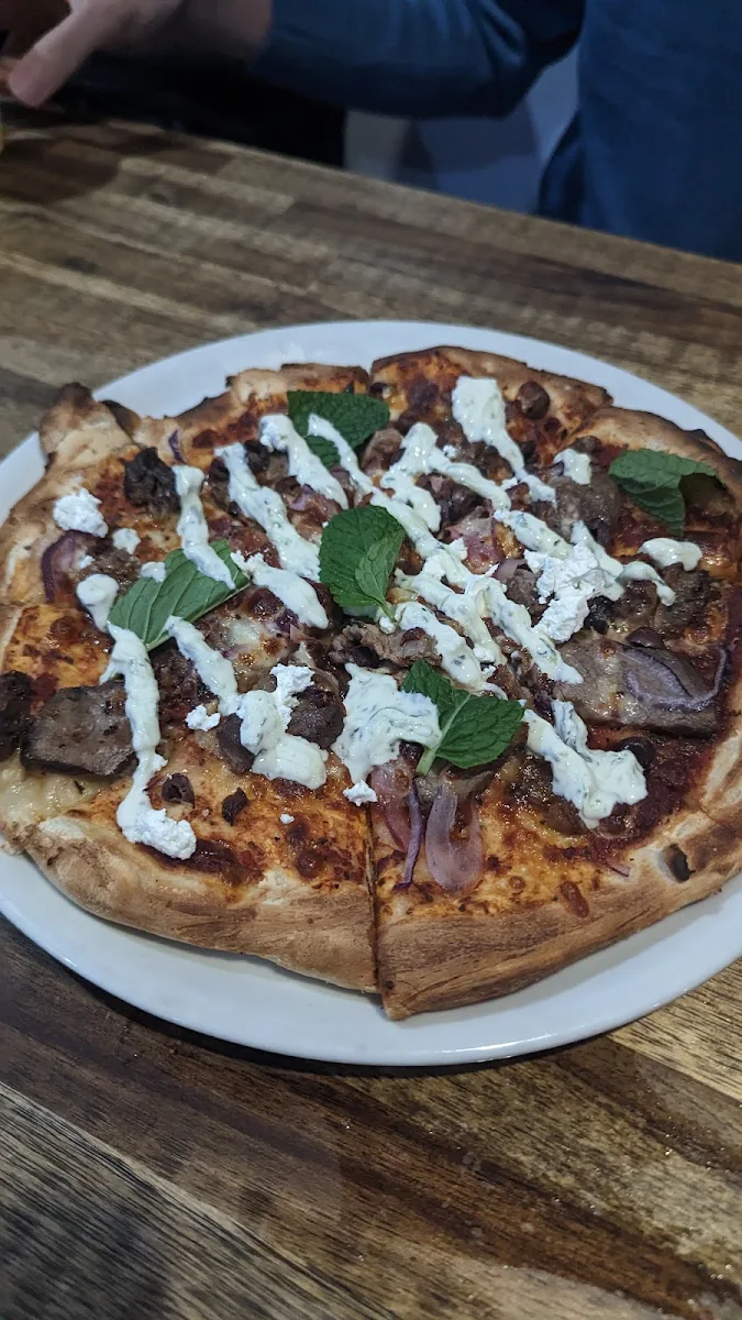 Lamb and Mint Pizza, Flume By The River