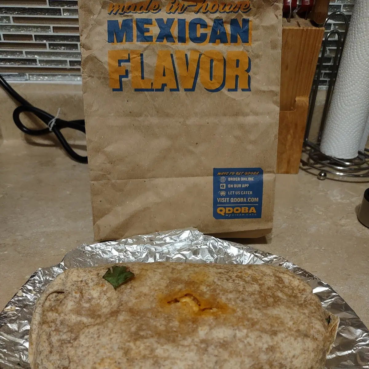 Wheat Burrito with Ground Beef and Chicken