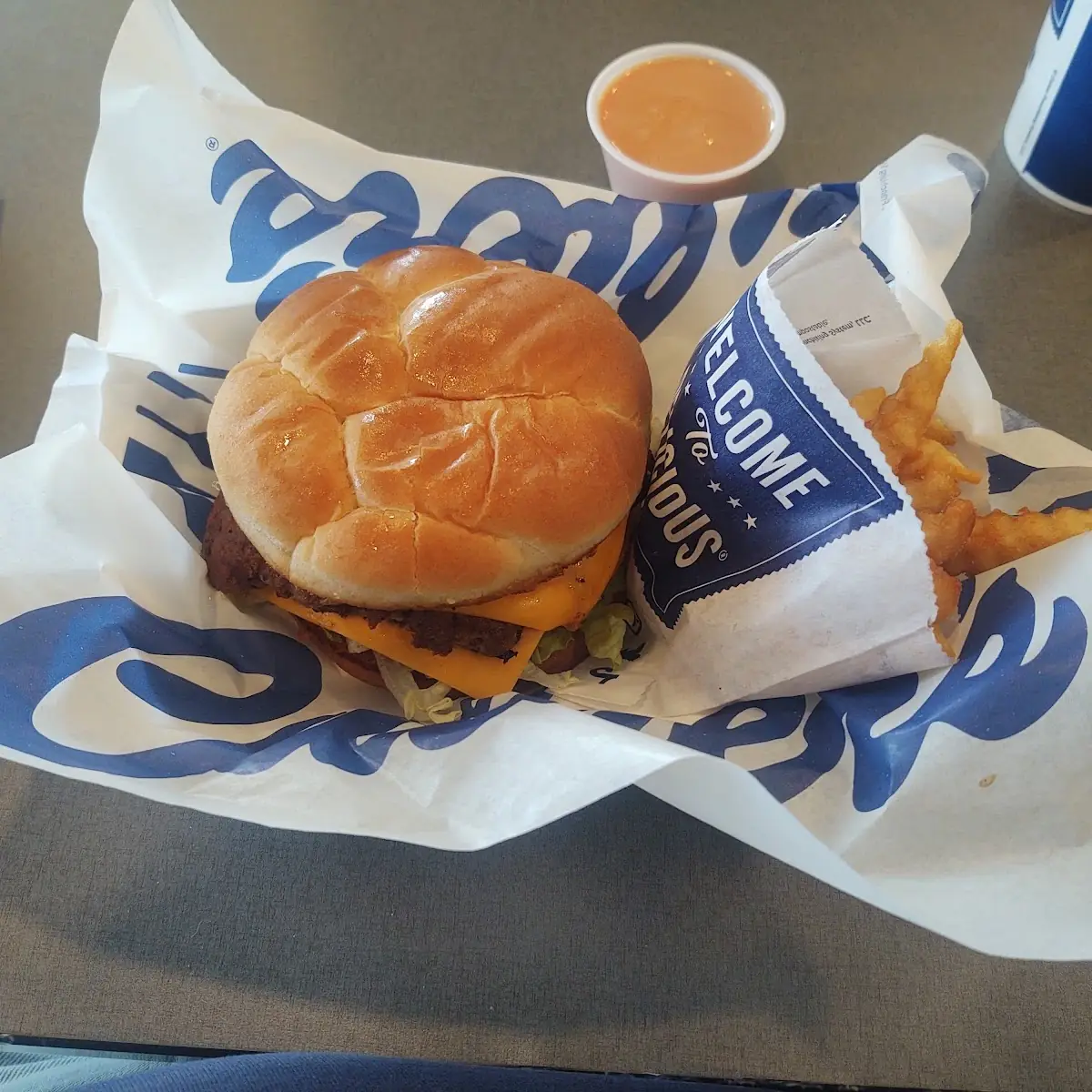 Culver's Deluxe Double Cheeseburger