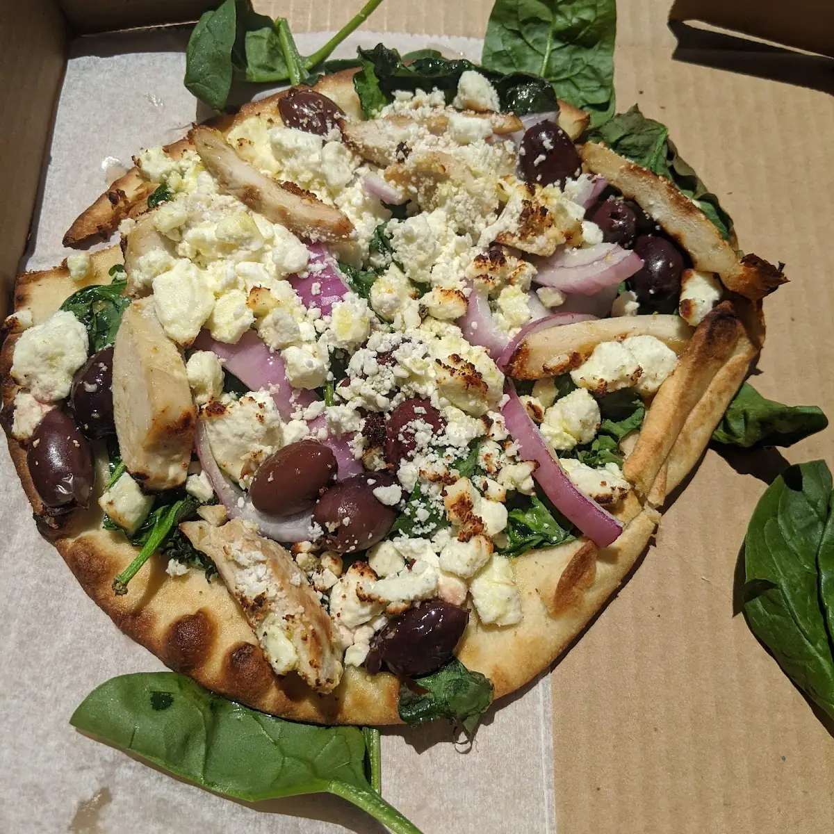 Greek Flatbread Pizza