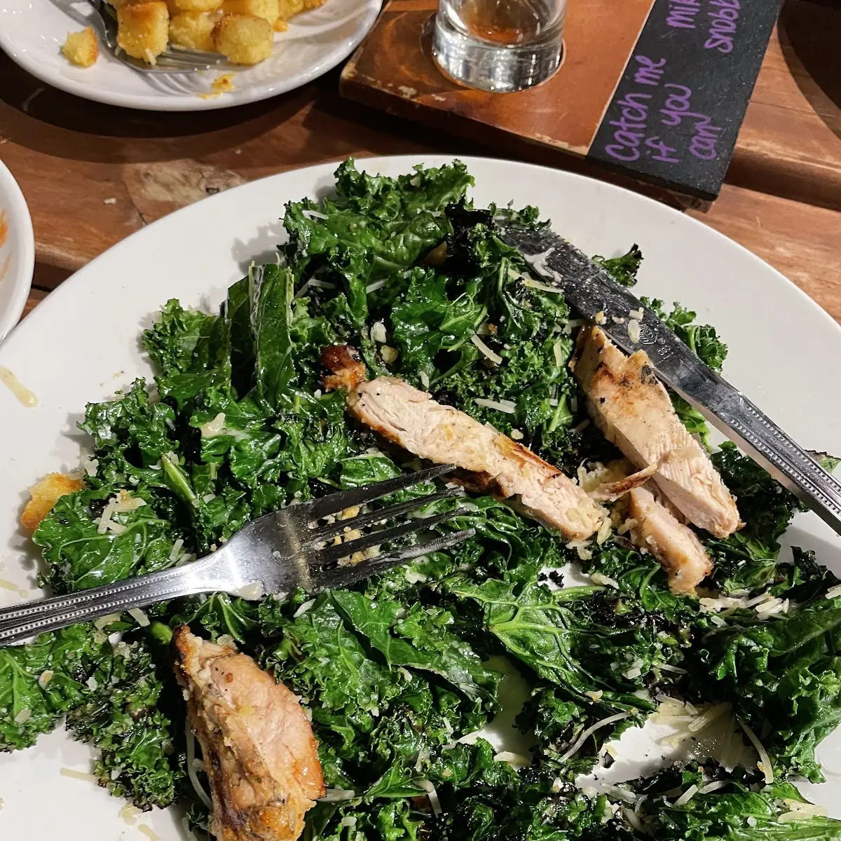 Grilled Kale Caesar