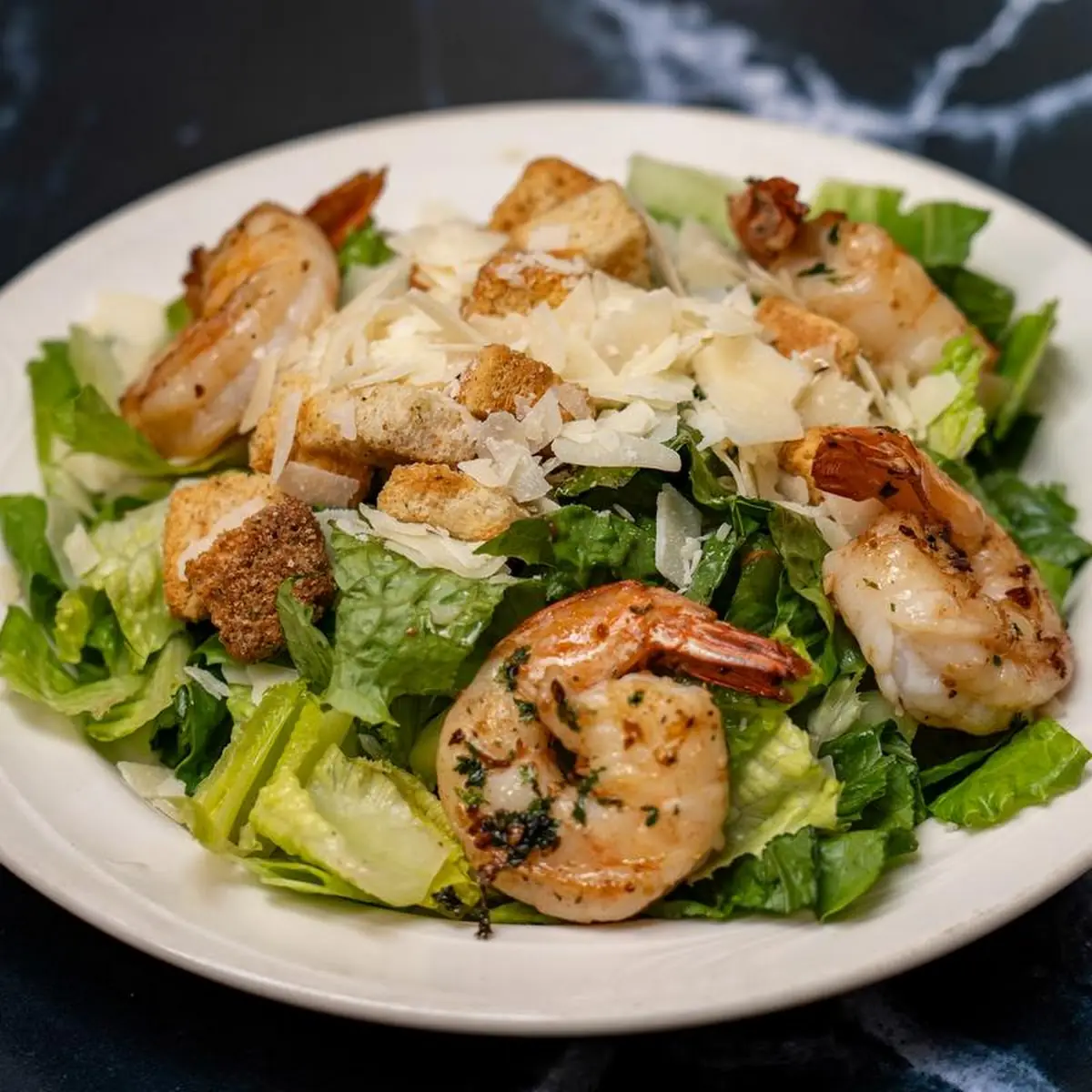 Caesar Salad with Grilled Shrimp
