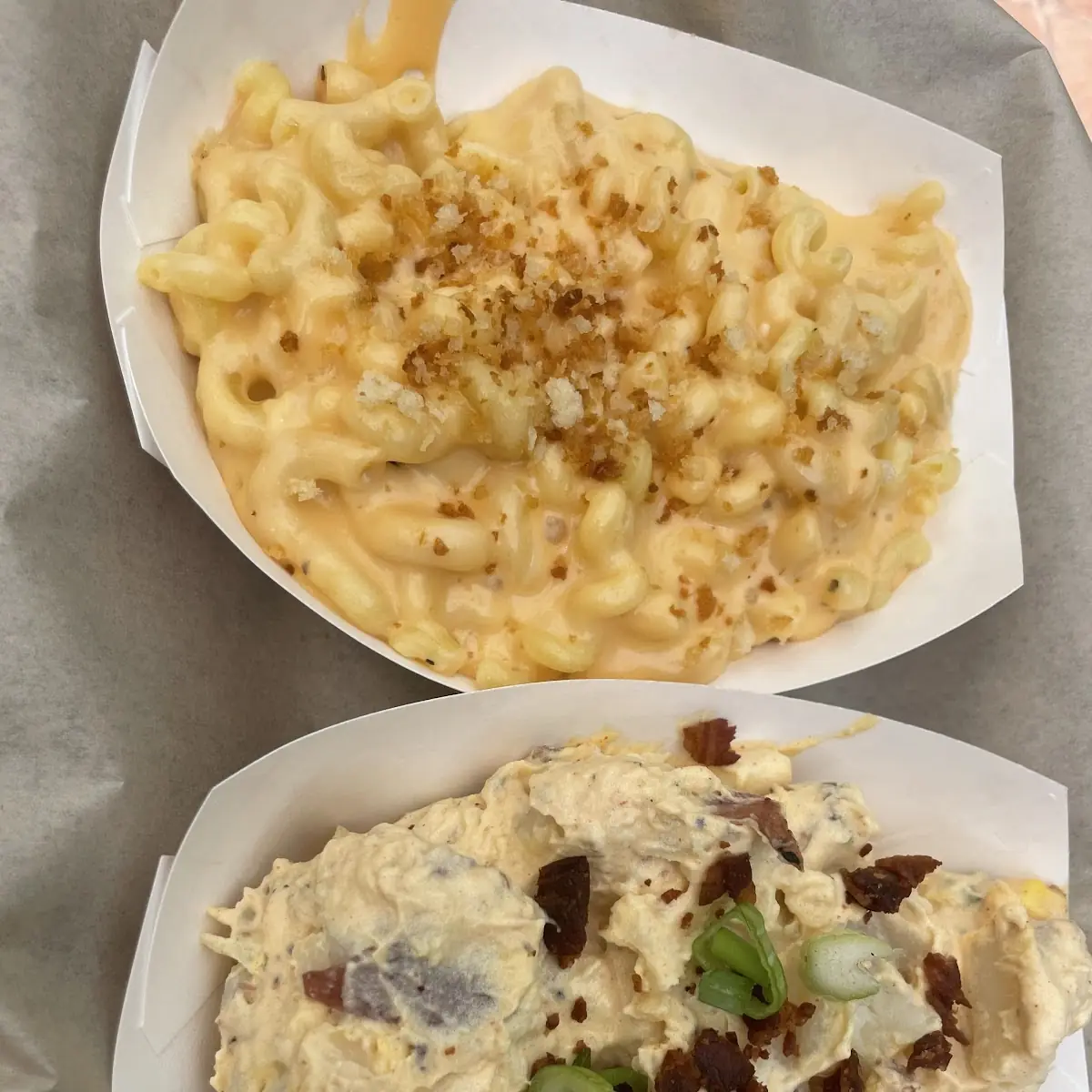 Potato Salad and Mac and Cheese