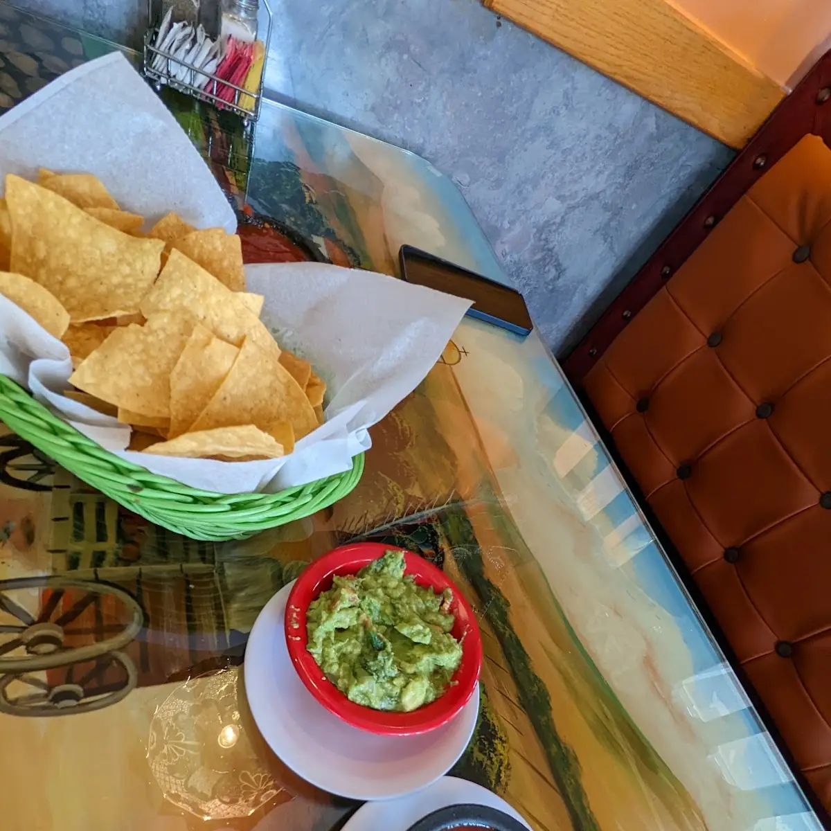 Salsa Chips and Queso Dip