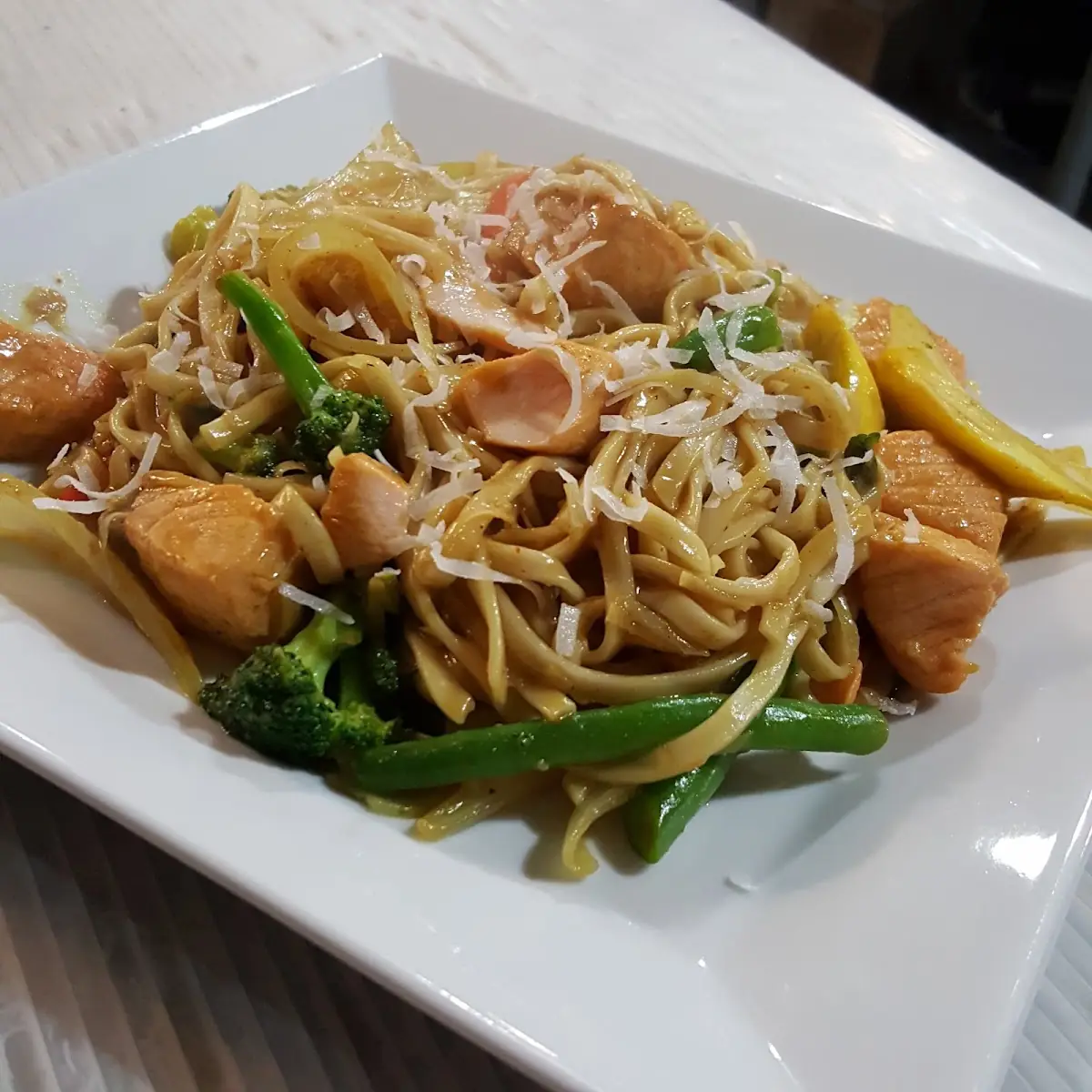 Salmon with Yellow Curry