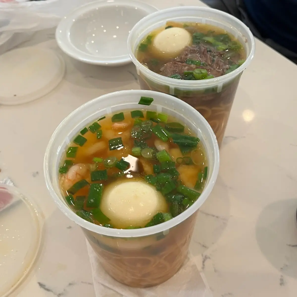 Yakamein Beef and Chicken Soup