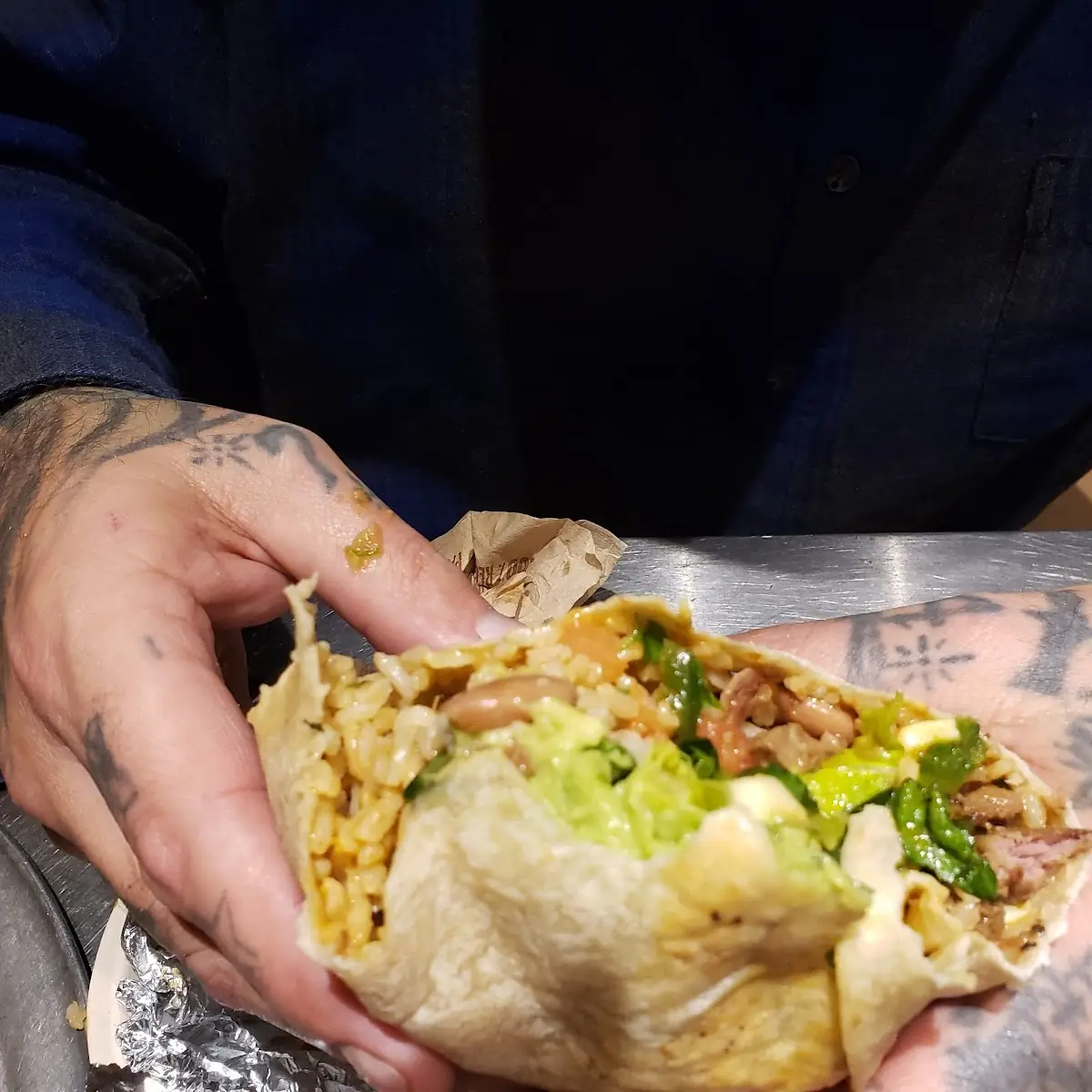 Chicken and Steak Burrito Supreme