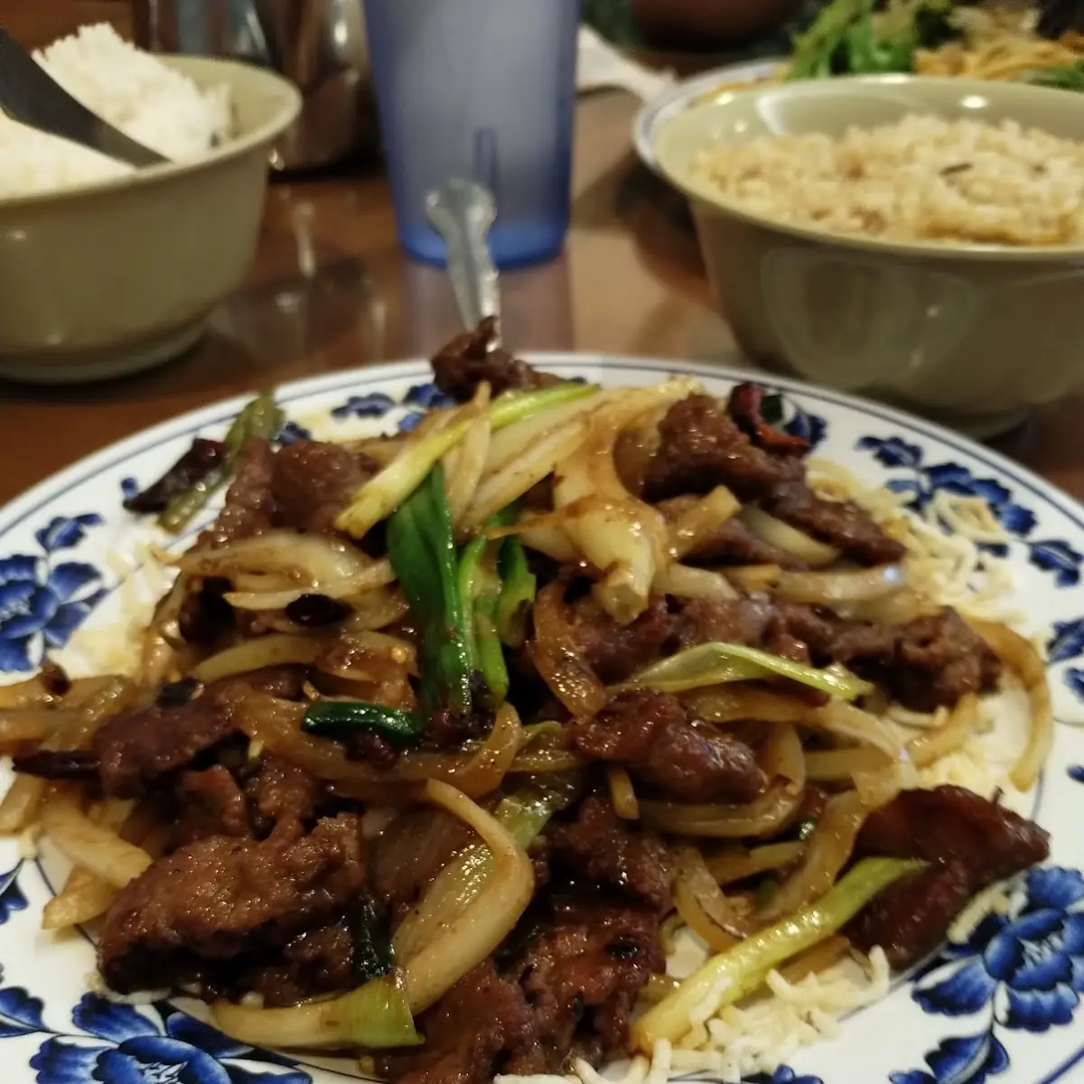 Szechuan Beef and Steamed Rice