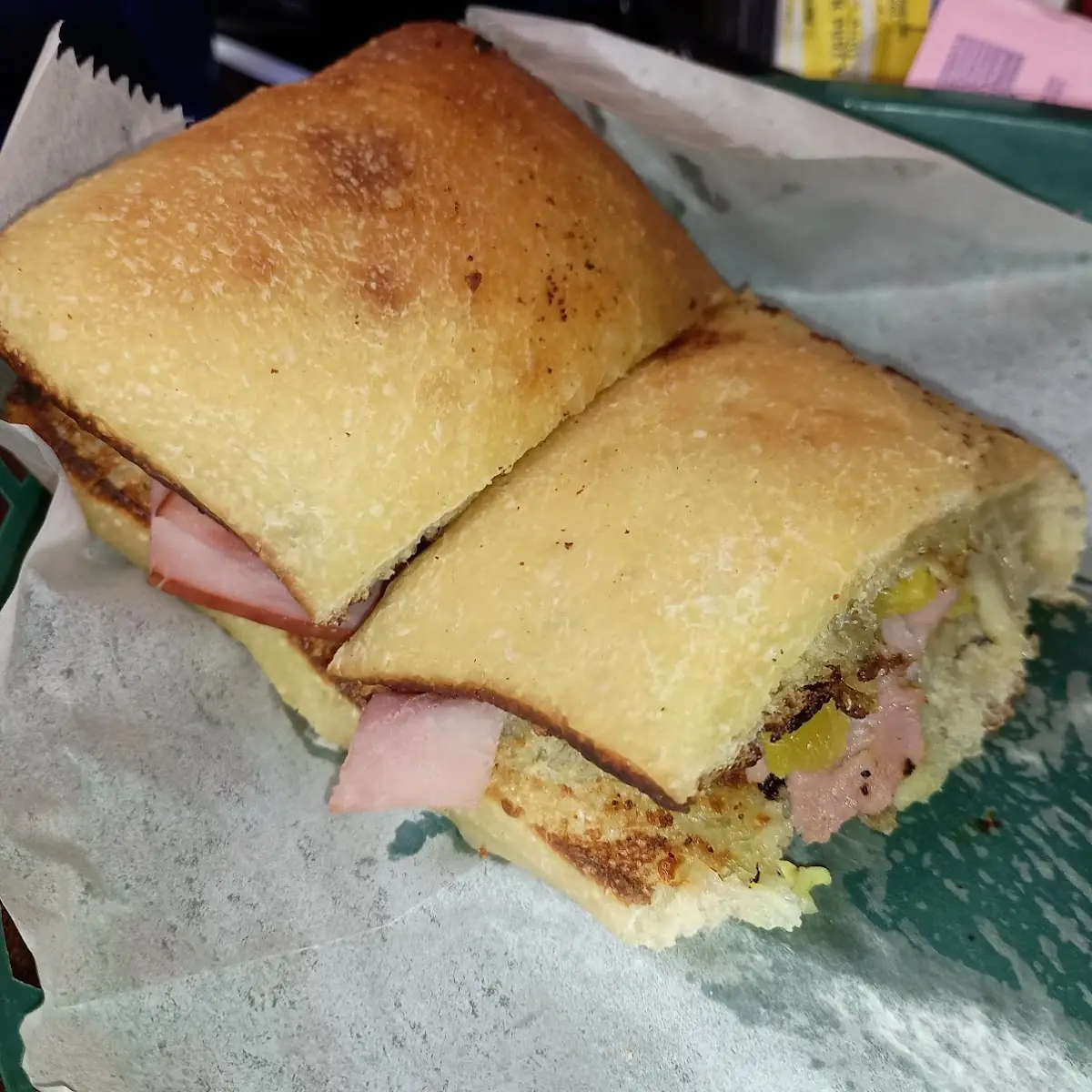 Loaded Garlic Bread with Cheese Ham & Banana Pep