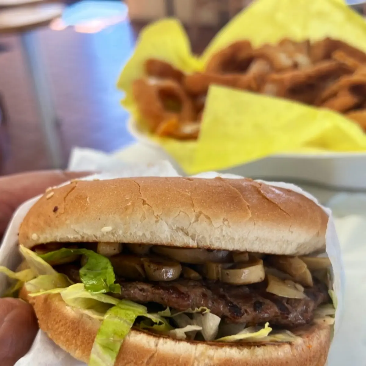 Mushroom Swiss Burger