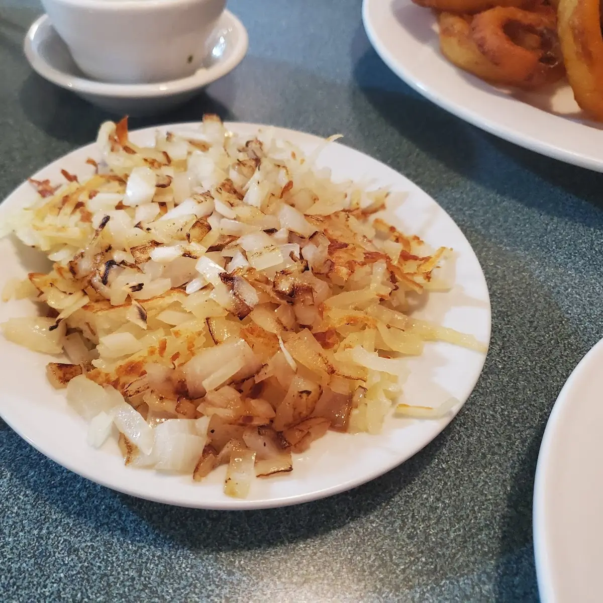 Hash Browns with Grilled Onions