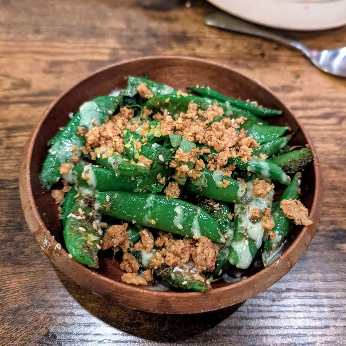Roasted Snap Peas