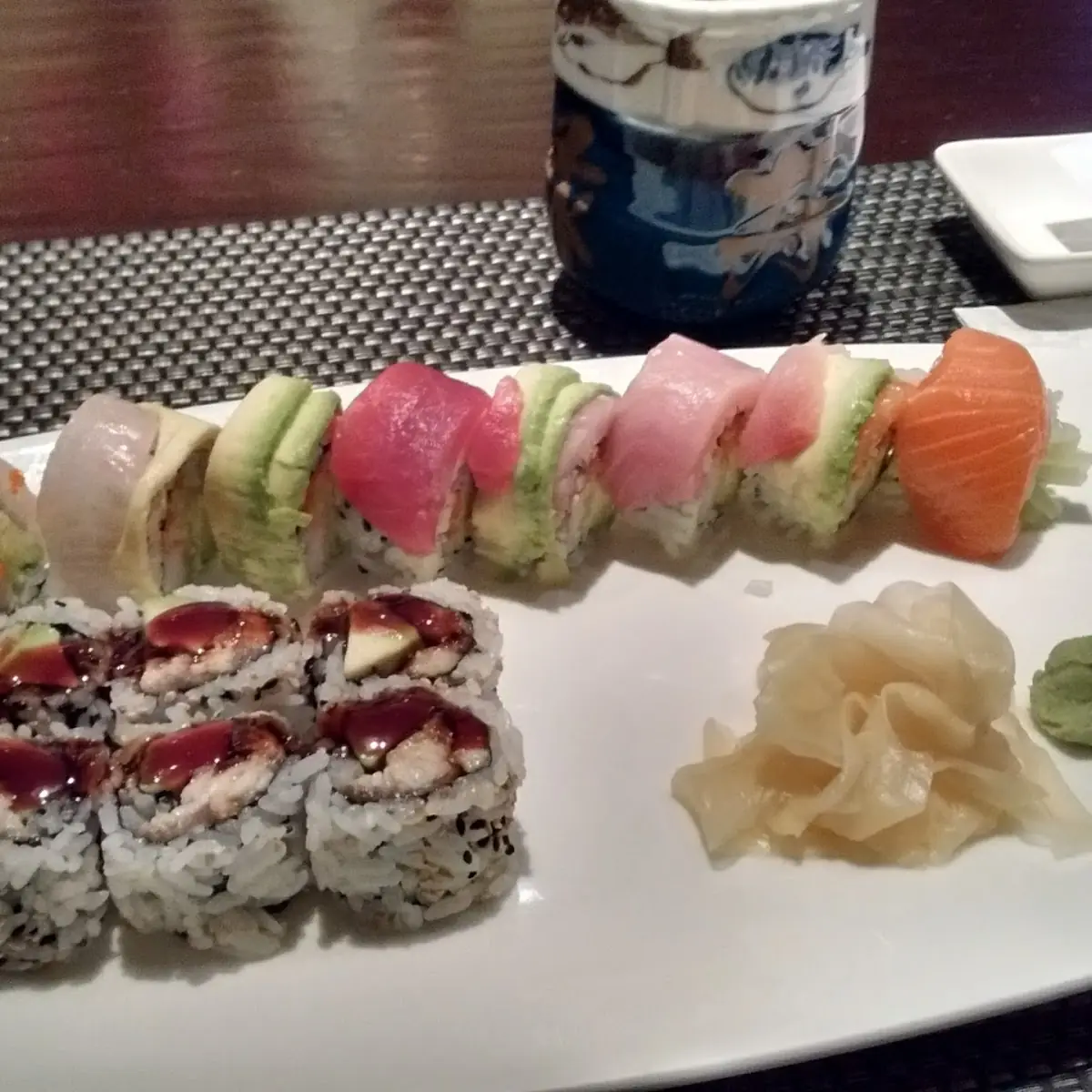 Rainbow Roll and Eel