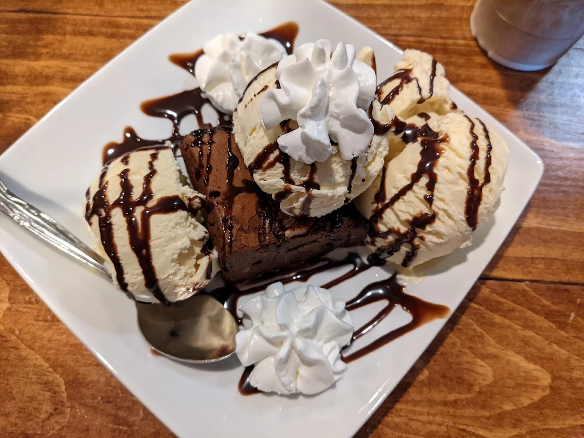 Warm Brownie Sundae