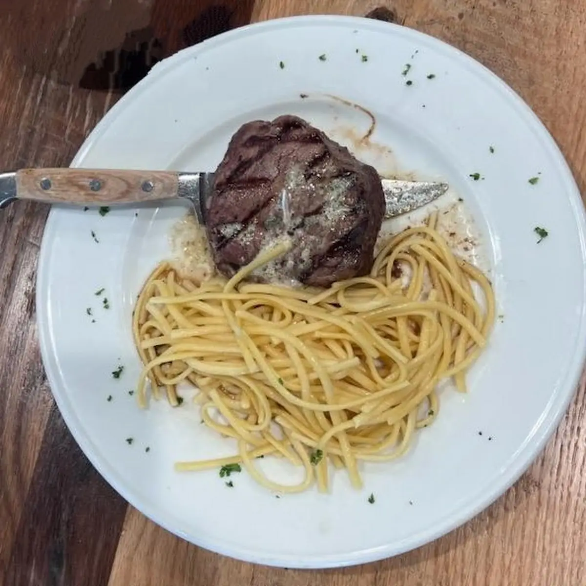 Filet Mignon with Butter Noodles