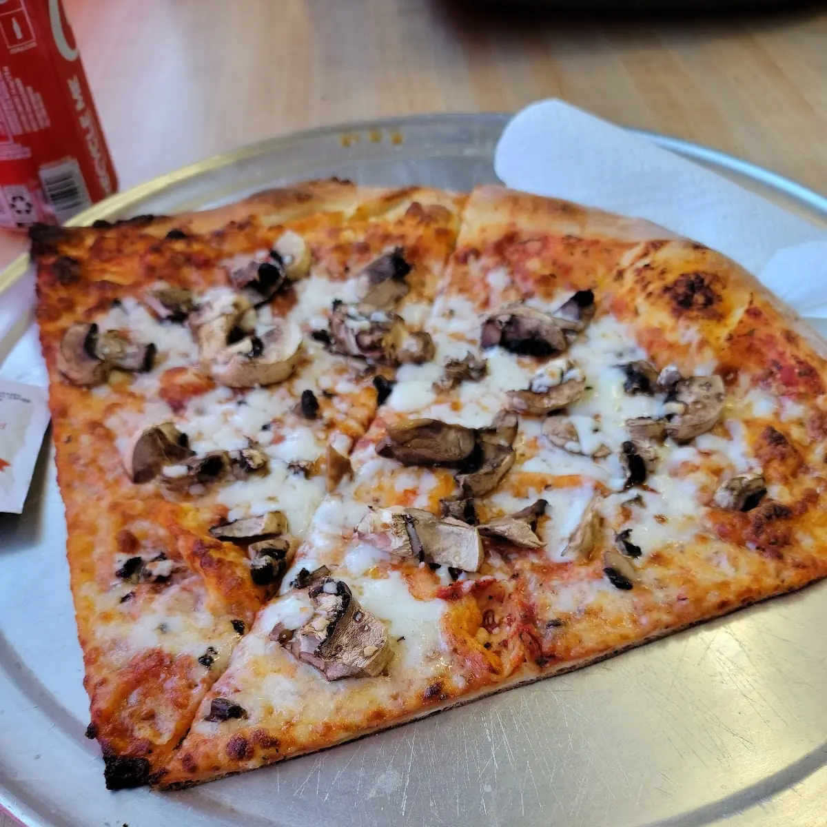 Mushroom Pizza Slices