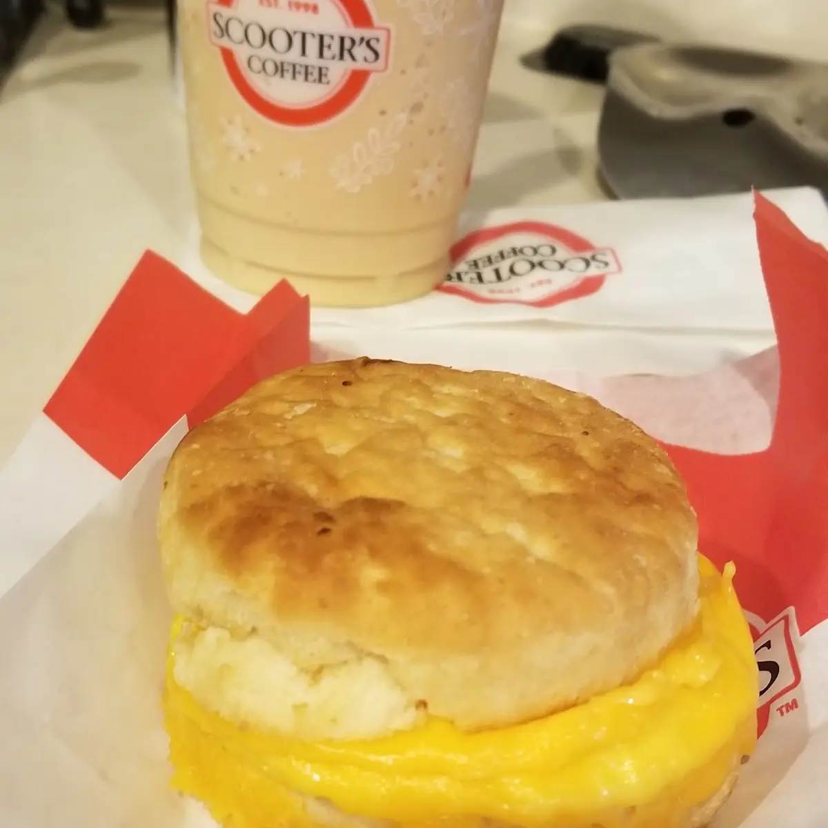 Cheddar Egg Biscuit