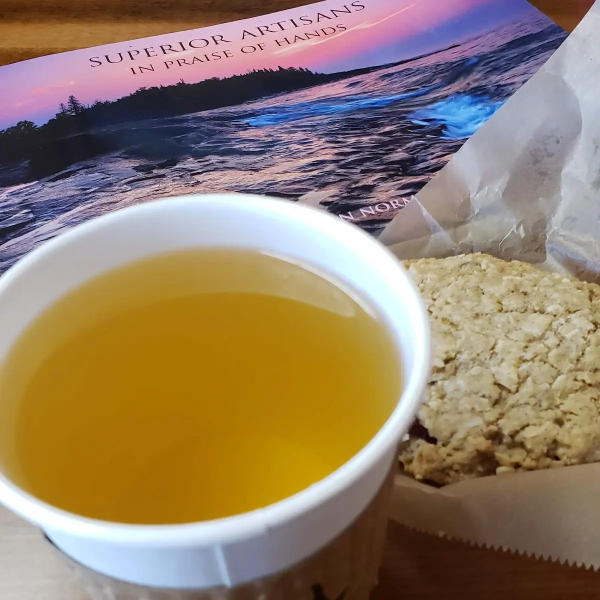 Green Tea and Oatmeal Cookie