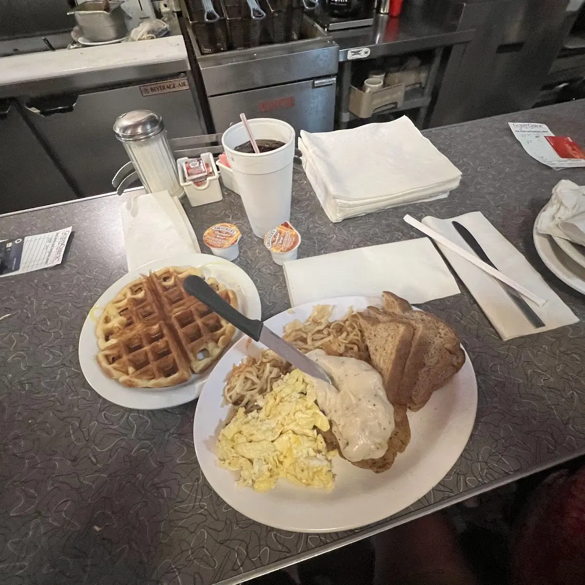 Chicken Fried Steak and Eggs
