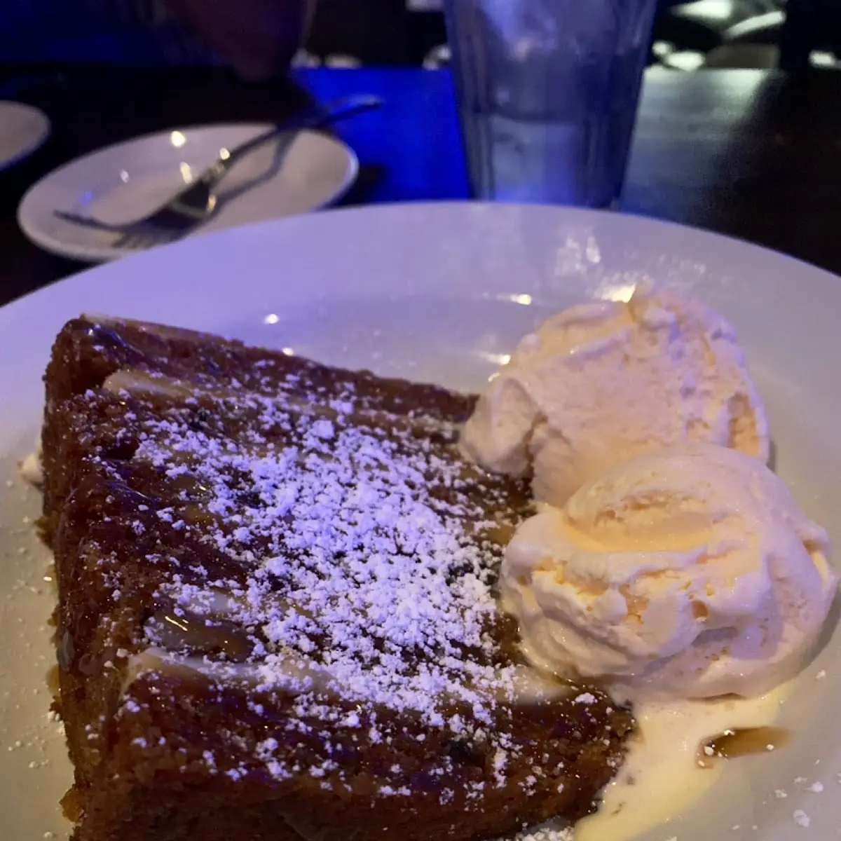 Carrot Cake with Ice Cream
