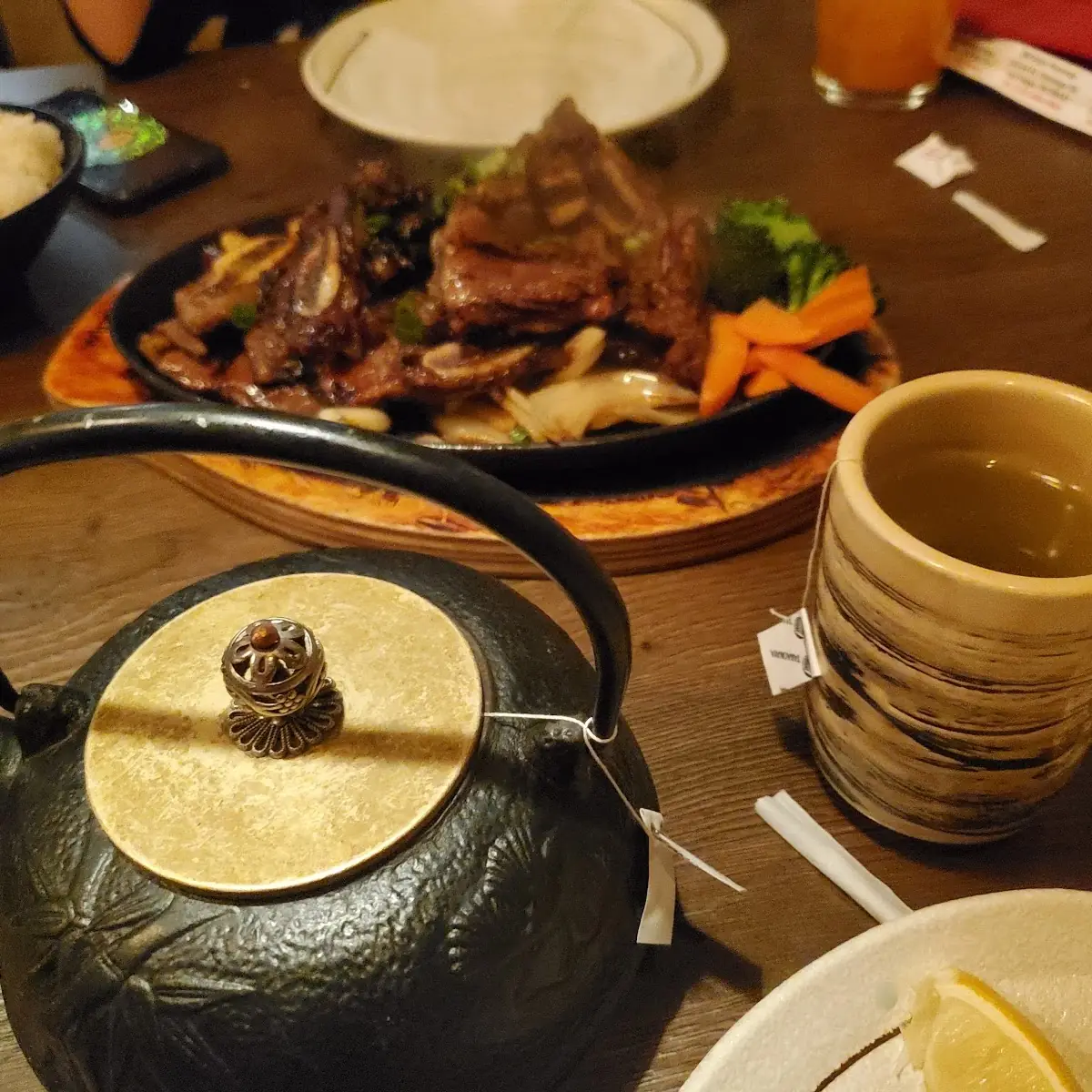 Short Rib and Green Tea
