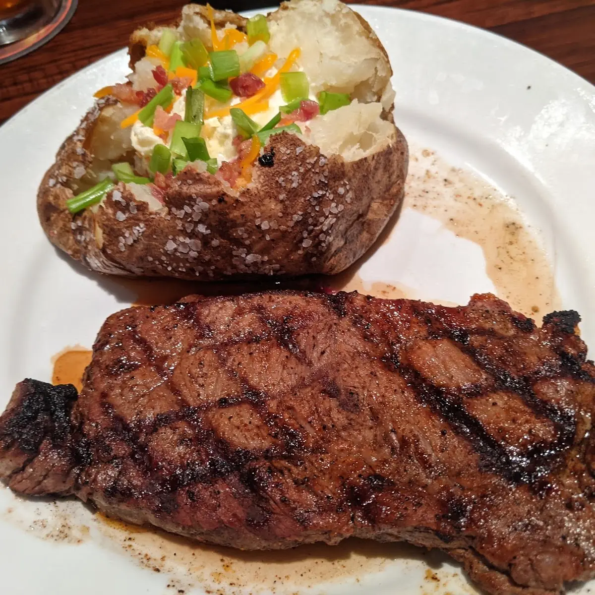 New York Strip & Mashed Potatoes