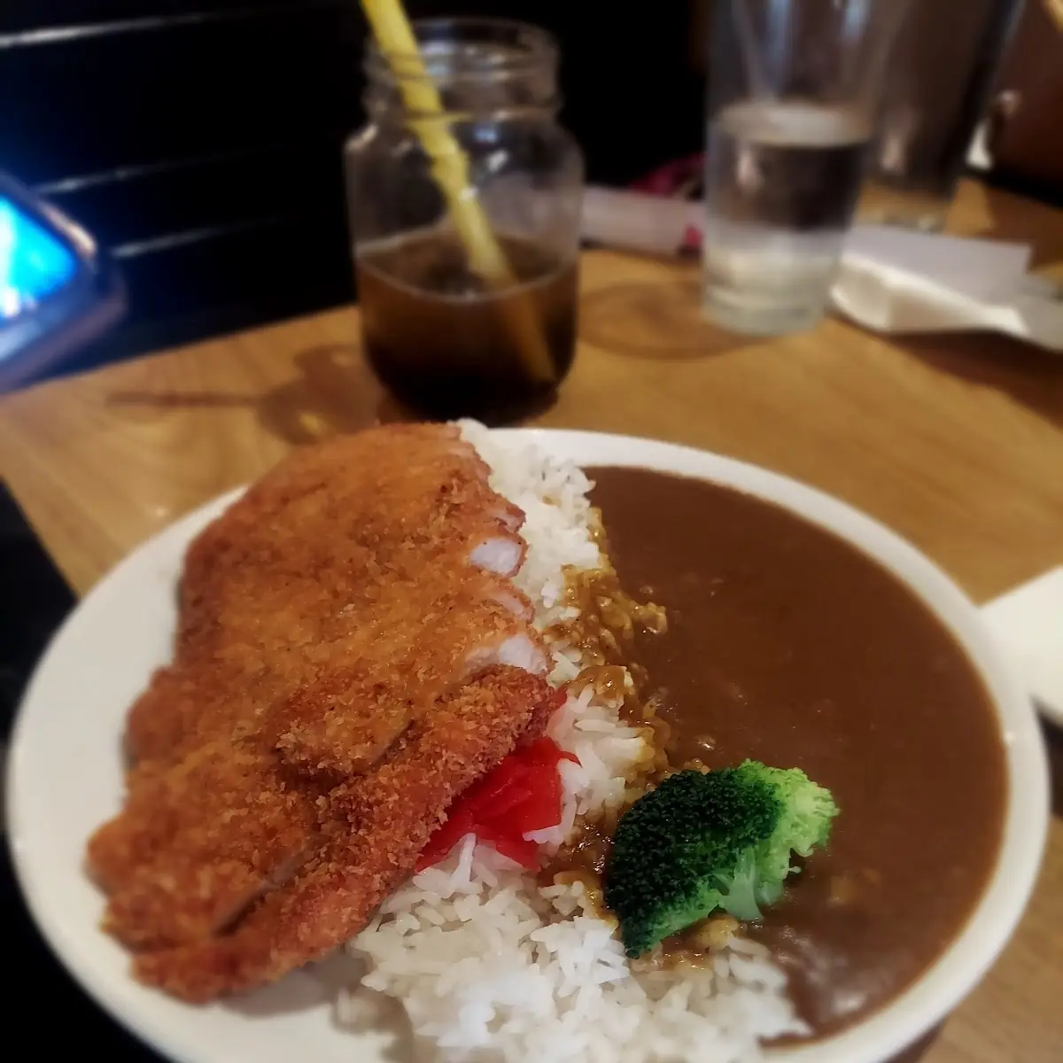 Chicken Cutlet Curry with White Rice