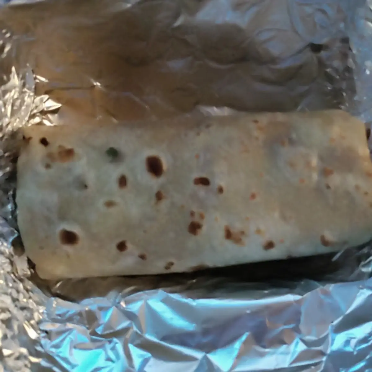 Bean Cheese and Chorizo Burrito