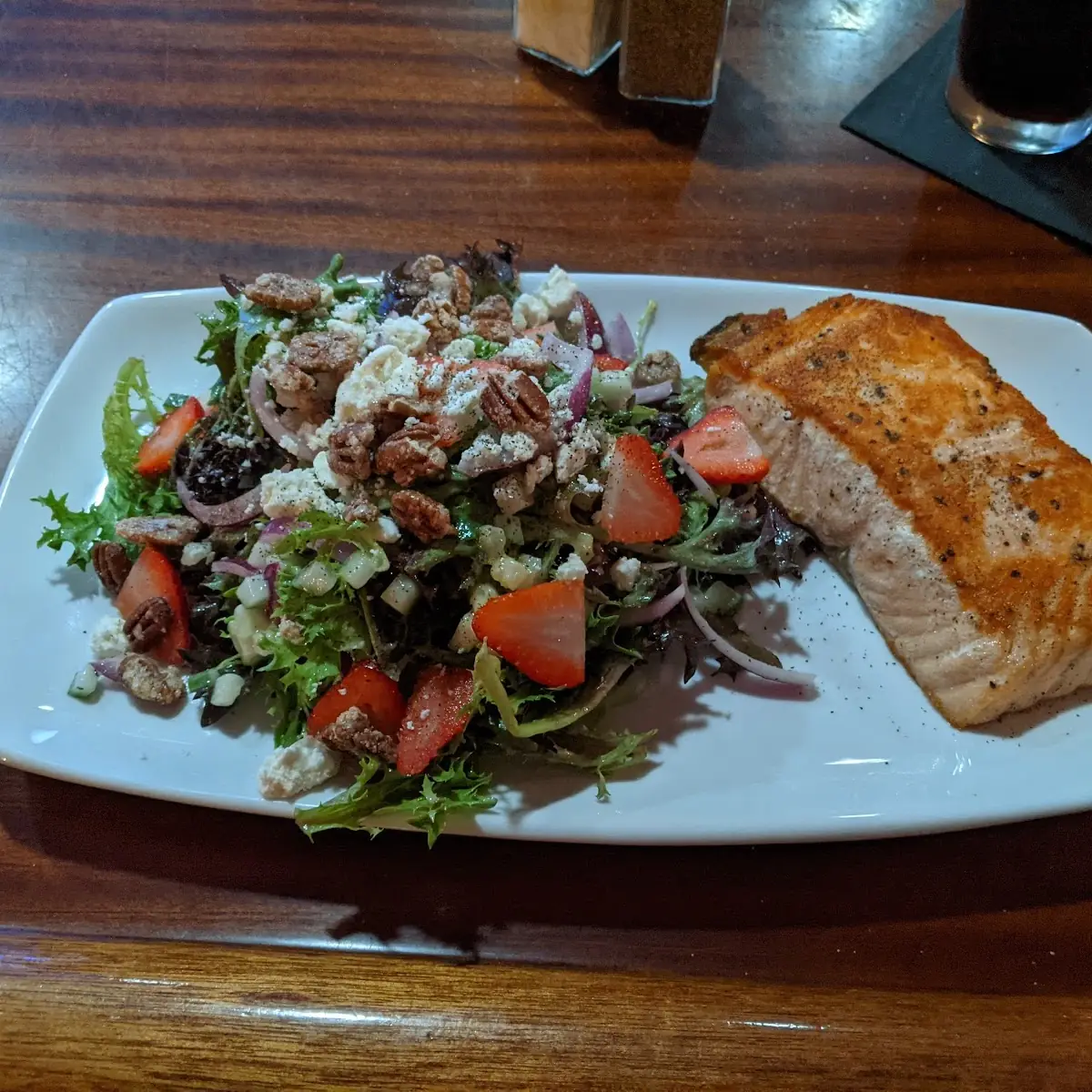 House Salad & Salmon