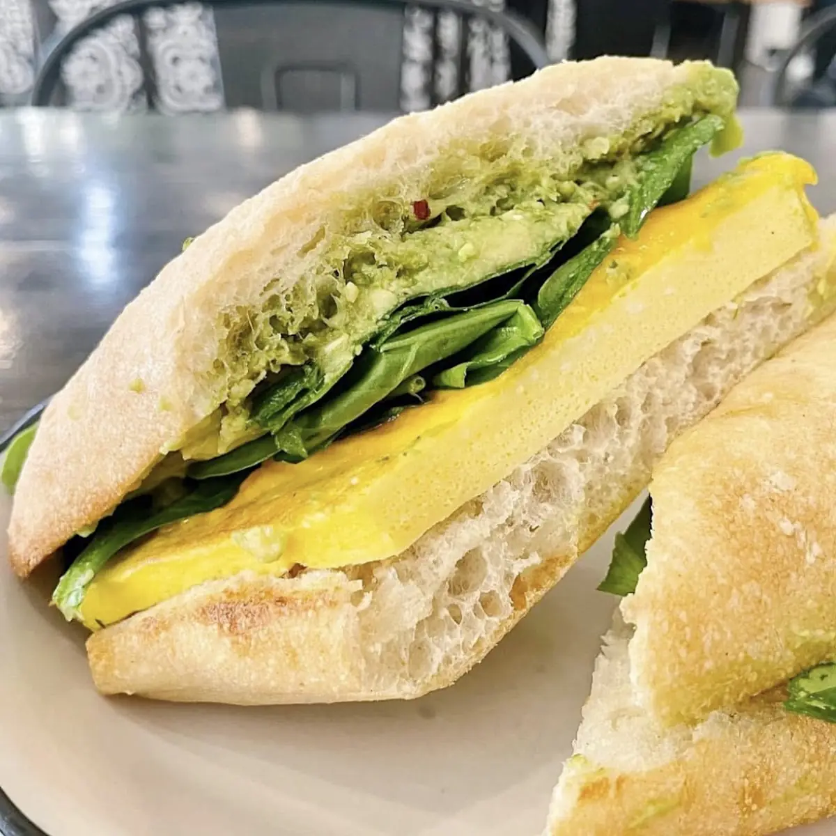 Feta Spinach Breakfast Sandwich
