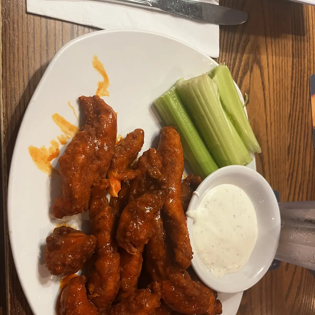 Buffalo Wings with Ranch Dressing