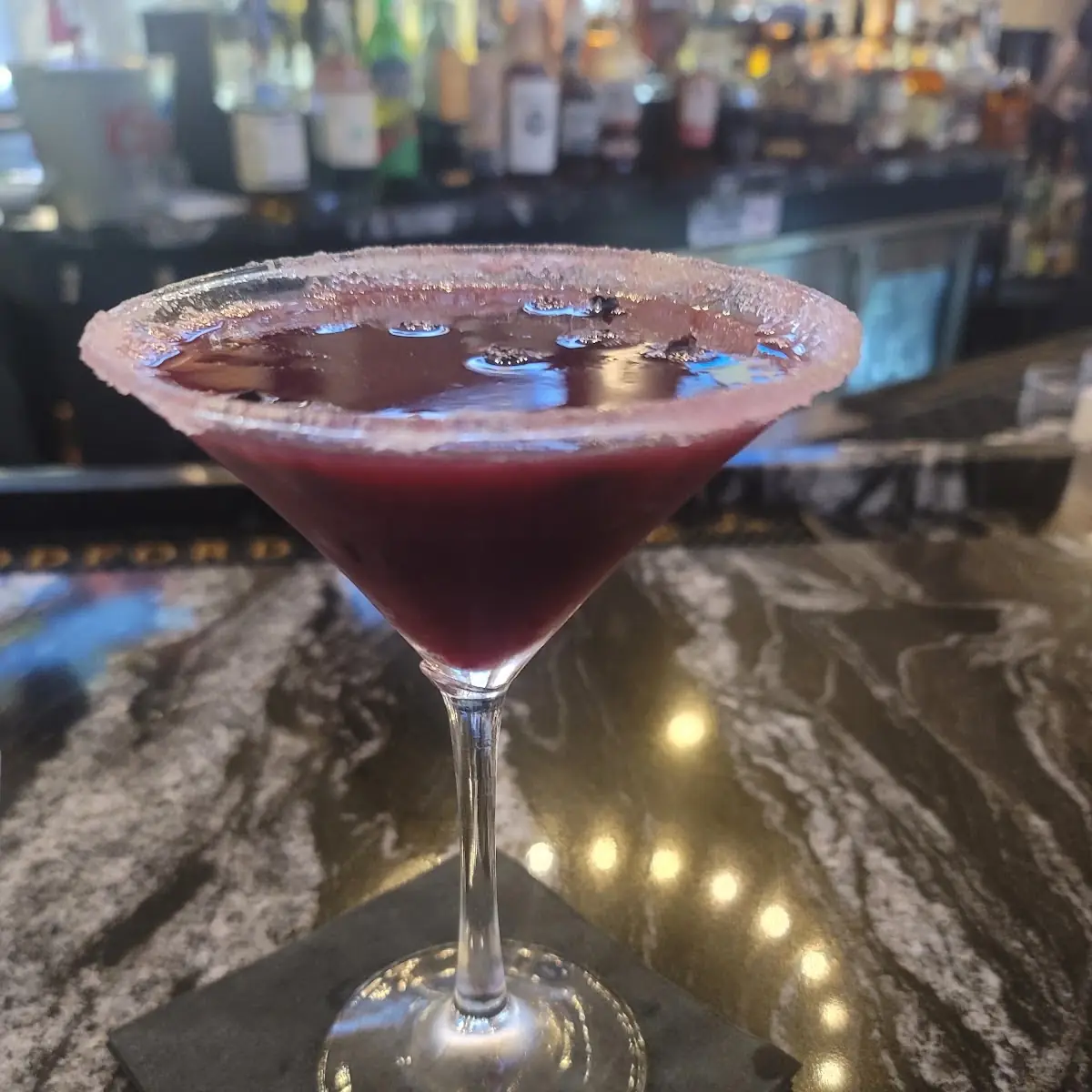 Blueberry Lemon Drop Martini