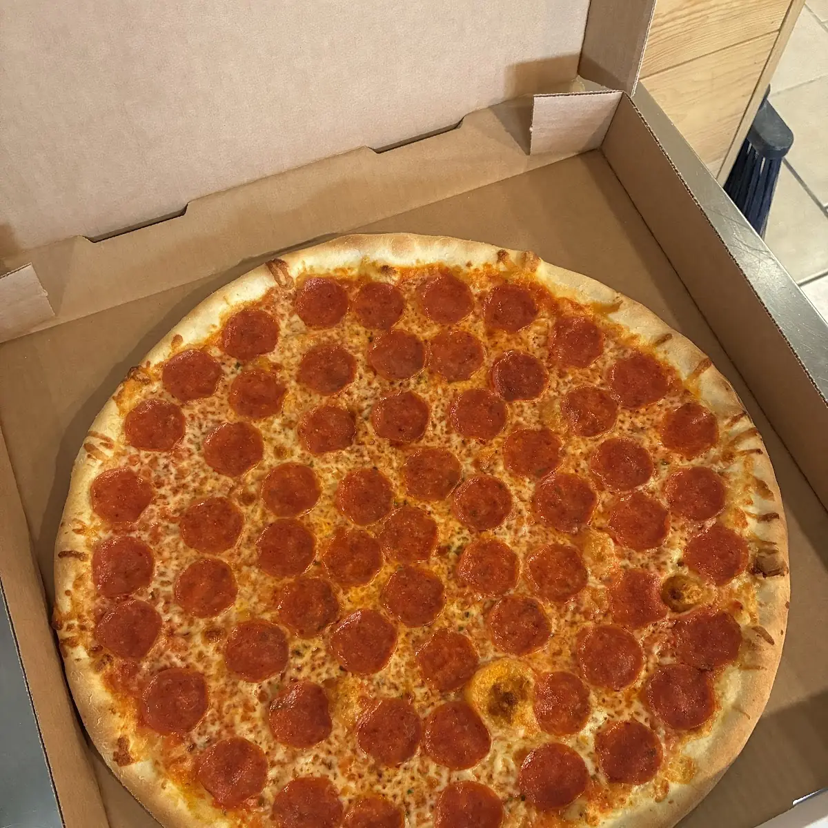 Half Cheese Half Pepperoni Pizza