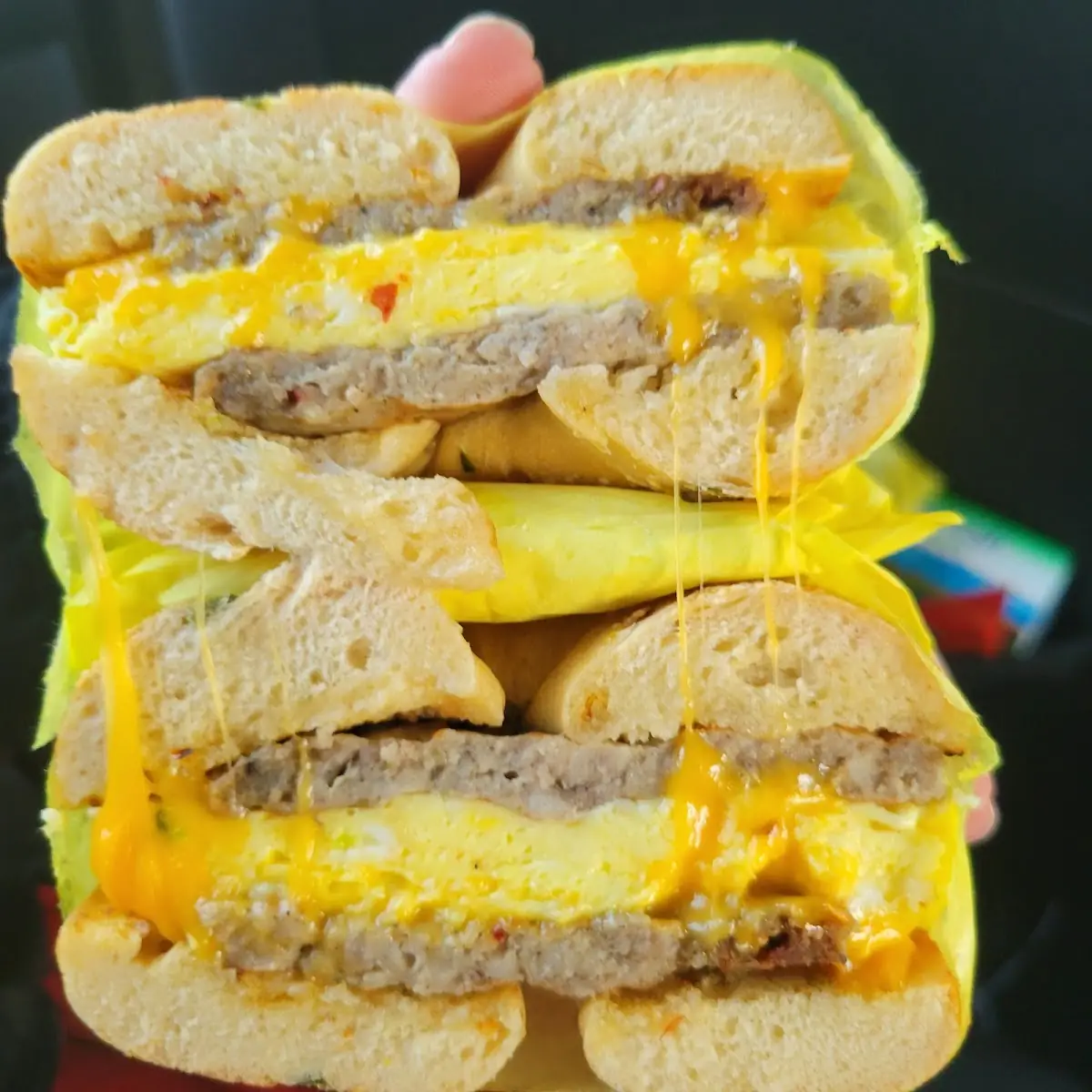 Sausage Egg and Cheese Bagel