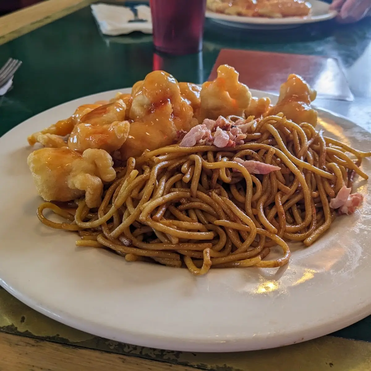 Sweet and Sour Chicken with Lo Mein