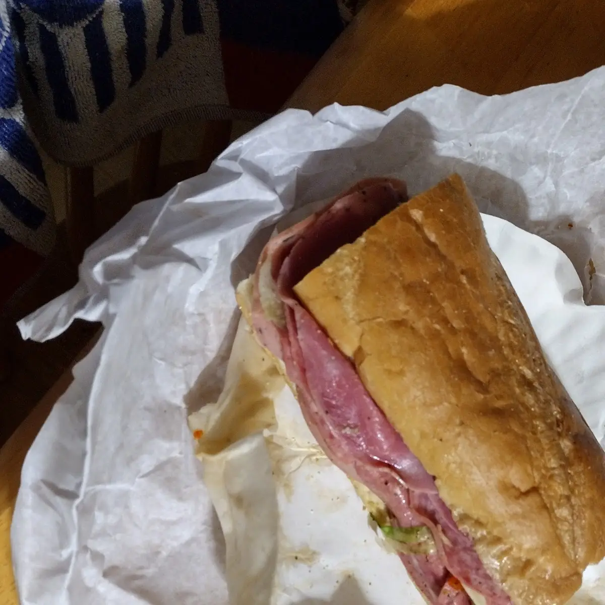Italian Sub Submerged in Oil