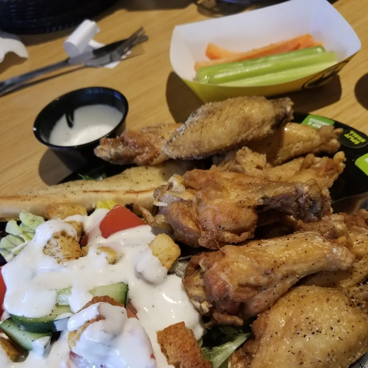 Lemon Pepper and House Salad