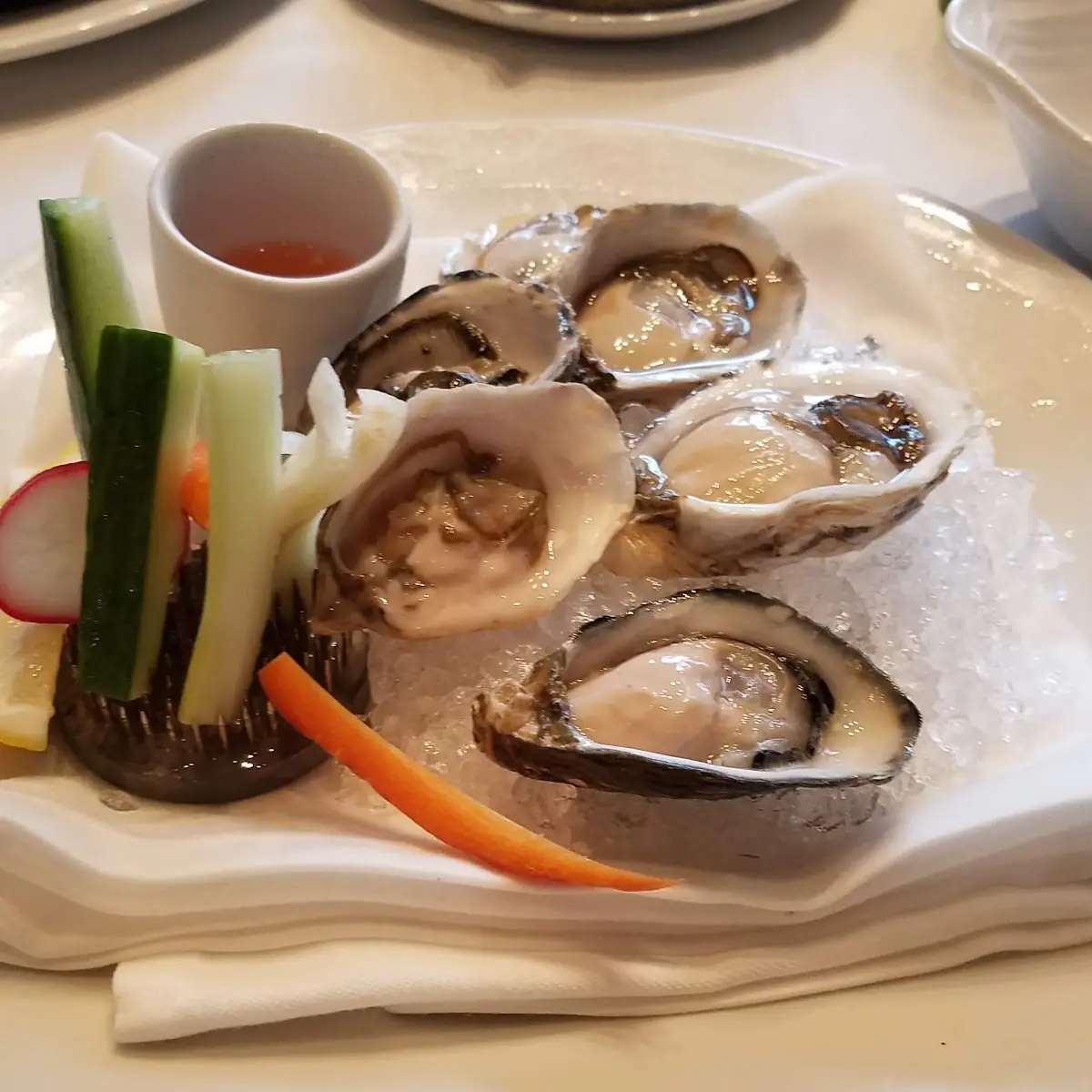 4 Happy Hour Oysters on the Half Shell