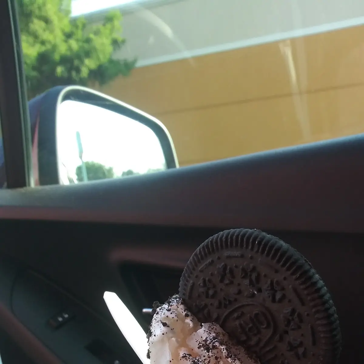Shaved Ice Cream Cone with Oreo Cookie